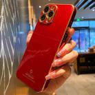 Electroplating Metal Frame Precise Hole TPU Protective Case For iPhone 11 Pro Max(Red) - 5