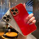 Electroplating Metal Frame Precise Hole TPU Protective Case For iPhone 11 Pro Max(Red) - 7