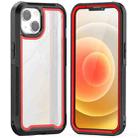 Colorful Border TPU + PC Full Coverage Protective Case For iPhone 13(Red) - 1