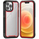 Colorful Border TPU + PC Full Coverage Protective Case For iPhone 13 Pro(Red) - 1