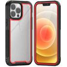 Colorful Border TPU + PC Full Coverage Protective Case For iPhone 13 Pro Max(Red) - 1