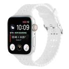 Hollow Out Silicone Watch Band For Apple Watch Ultra 49mm / Series 8&7 45mm / SE 2&6&SE&5&4 44mm / 3&2&1 42mm(White) - 1