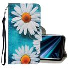 For Sony Xperia 20 3D Colored Drawing Horizontal Flip PU Leather Case with Holder & Card Slots & Wallet(Chrysanthemum) - 1