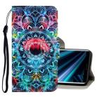 For Sony Xperia 20 3D Colored Drawing Horizontal Flip PU Leather Case with Holder & Card Slots & Wallet(Mandala) - 1