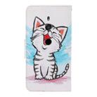 For Sony Xperia XZ3 3D Colored Drawing Horizontal Flip PU Leather Case with Holder & Card Slots & Wallet(Red Mouth Cat) - 3