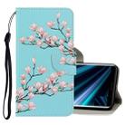 For Sony Xperia XZ3 3D Colored Drawing Horizontal Flip PU Leather Case with Holder & Card Slots & Wallet(Magnolia) - 1