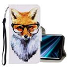 For Sony Xperia XZ3 3D Colored Drawing Horizontal Flip PU Leather Case with Holder & Card Slots & Wallet(Fox) - 1