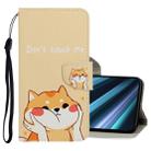 For Sony Xperia XZ5 3D Colored Drawing Horizontal Flip PU Leather Case with Holder & Card Slots & Wallet(Shiba Inu) - 1