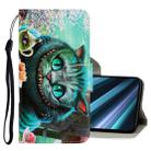 For Sony Xperia XZ5 3D Colored Drawing Horizontal Flip PU Leather Case with Holder & Card Slots & Wallet(Green Eyes) - 1