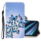 For Sony Xperia XZ5 3D Colored Drawing Horizontal Flip PU Leather Case with Holder & Card Slots & Wallet(Multiple Butterflies) - 1