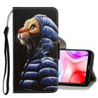 For Xiaomi Redmi 8 3D Colored Drawing Horizontal Flip PU Leather Case with Holder & Card Slots & Wallet(Down Jacket Cat) - 1