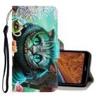 For Xiaomi Redmi 7A 3D Colored Drawing Horizontal Flip PU Leather Case with Holder & Card Slots & Wallet(Green Eyes) - 1