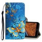 For Xiaomi Redmi 7A 3D Colored Drawing Horizontal Flip PU Leather Case with Holder & Card Slots & Wallet(Jade Butterfly) - 1