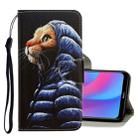 For Xiaomi Redmi 8A 3D Colored Drawing Horizontal Flip PU Leather Case with Holder & Card Slots & Wallet(Down Jacket Cat) - 1