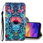 For Xiaomi Redmi Note 7 3D Colored Drawing Horizontal Flip PU Leather Case with Holder & Card Slots & Wallet(Mandala) - 1