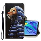For Huawei Mate 30 3D Colored Drawing Horizontal Flip PU Leather Case with Holder & Card Slots & Wallet(Down Jacket Cat) - 1