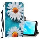 For Huawei P30 Lite 3D Colored Drawing Horizontal Flip PU Leather Case with Holder & Card Slots & Wallet(Chrysanthemum) - 1