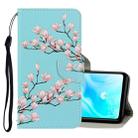 For Huawei P30 Lite 3D Colored Drawing Horizontal Flip PU Leather Case with Holder & Card Slots & Wallet(Magnolia) - 1