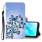 For Huawei P30 Lite 3D Colored Drawing Horizontal Flip PU Leather Case with Holder & Card Slots & Wallet(Multiple Butterflies) - 1