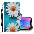 For Huawei Honor 10 Lite 3D Colored Drawing Horizontal Flip PU Leather Case with Holder & Card Slots & Wallet(Chrysanthemum) - 1
