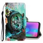 For Huawei Honor 10 Lite 3D Colored Drawing Horizontal Flip PU Leather Case with Holder & Card Slots & Wallet(Green Eyes) - 1