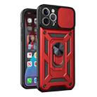 For iPhone 13 Pro Max Sliding Camera Cover Design Precise Hole TPU+PC Protective Case (Red) - 1