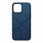 For iPhone 13 ROCK Element Plus TPU + PC Shockproof Protective Case with Folding Holder(Blue) - 1