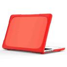 For MacBook Air 13.3 inch A1932 (2018) TPU + PC Two Color Laptop Protective Case(Red) - 1
