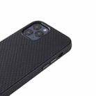 For iPhone 12 mini Mesh Texture Cowhide Leather Back Cover Full-wrapped Shockproof Case (Black) - 4
