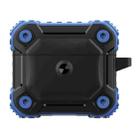 King Chariot Series Two-color TPU Tri-proof Earphone Protective Case with Hook for AirPods 3(Blue + Black) - 1