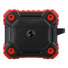 King Chariot Series Two-color TPU Tri-proof Earphone Protective Case with Hook for AirPods 3(Red + Black) - 1