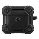 King Chariot Series Two-color TPU Tri-proof Earphone Protective Case with Hook for AirPods 3(Black) - 1