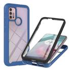 For Motorola Moto G30 / G10 / G10 Power Starry Sky Solid Color Series Shockproof PC + TPU Protective Case with PET Film(Royal Blue) - 1