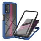 For T-Mobile REVVL V+ 5G Starry Sky Solid Color Series Shockproof PC + TPU Protective Case with PET Film(Royal Blue) - 1