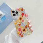Painted Pattern Shockproof TPU Protective Case For iPhone 13 Pro(Sun Flower) - 1
