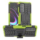 For Motorola Edge (2021) Tire Texture Shockproof TPU+PC Protective Case with Holder(Green) - 1