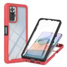 For Xiaomi Redmi Note 10 Pro Starry Sky Full Body Hybrid Shockproof Phone Case(Red) - 1