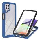 For Samsung Galaxy A22 4G Starry Sky Full Body Hybrid Shockproof Phone Case(Blue) - 1