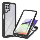For Samsung Galaxy A22 4G Starry Sky Full Body Hybrid Shockproof Phone Case(Black) - 1