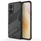 For Huawei nova 9 Punk Armor 2 in 1 PC + TPU Shockproof Case with Invisible Holder(Black) - 1