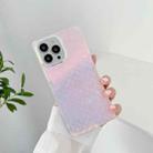 Laser Shockproof TPU Protective Case For iPhone 13(Pink Light) - 1