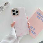 Marble Pattern Dual-side Laminating TPU Protective Case For iPhone 13 Pro(Pink) - 1