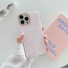 Marble Pattern Dual-side Laminating TPU Protective Case For iPhone 13 Pro Max(Pink) - 1