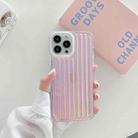 Suitcase Stripe Dual-side Laminating TPU Protective Case For iPhone 13 Pro(Pink) - 1