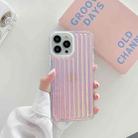 Suitcase Stripe Dual-side Laminating TPU Protective Case For iPhone 13 Pro Max(Pink) - 1