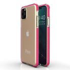 For iPhone 11 TPU Two-color Drop-proof Protective Case(Rose Red) - 1
