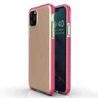 For iPhone 11 Pro TPU Two-color Drop-proof Protective Case(Rose Red) - 1