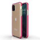 For iPhone 11 Pro Max TPU Two-color Drop-proof Protective Case(Rose Red) - 1