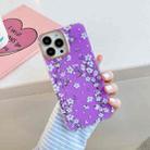 Dual-side Laminating Shockproof TPU Protective Case For iPhone 13(Purple) - 1