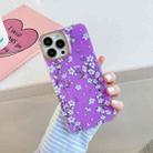 Dual-side Laminating Shockproof TPU Protective Case For iPhone 13 Pro(Purple) - 1